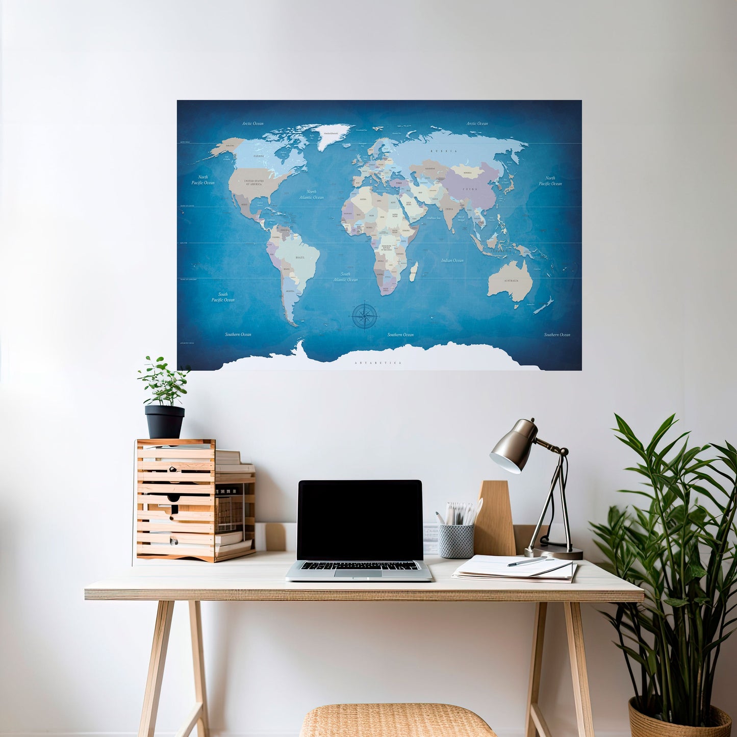 MAPPA DELLA SCOPERTA Poster orizzontale staccabile e attaccabile