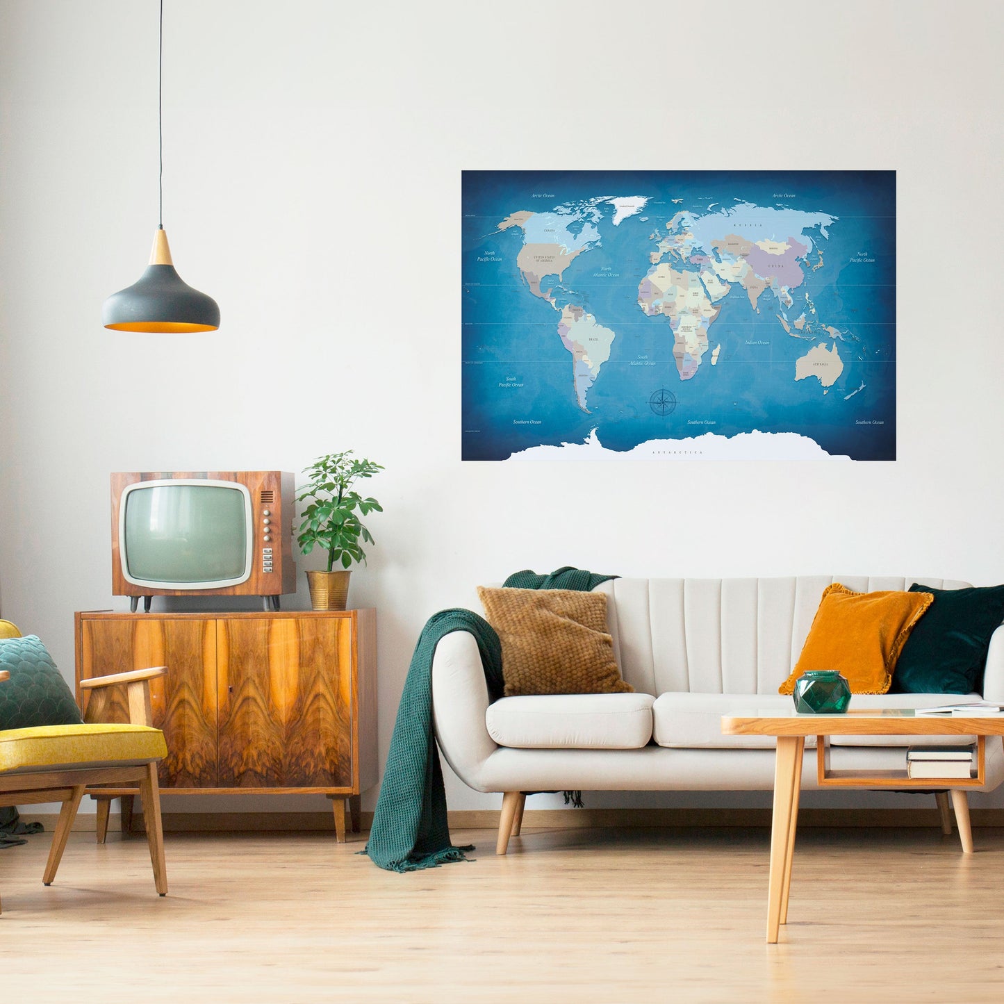 MAPPA DELLA SCOPERTA Poster orizzontale staccabile e attaccabile