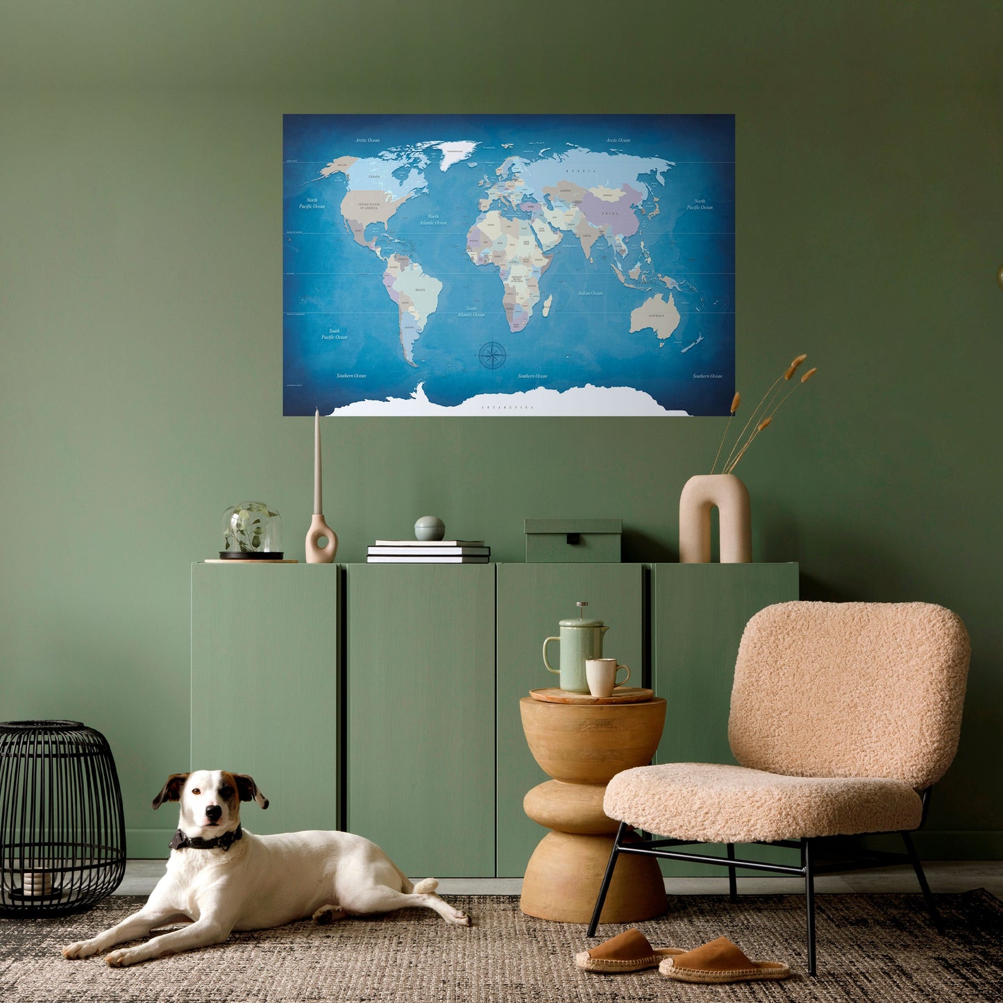 MAPPA DELLA SCOPERTA Poster orizzontale staccabile e attaccabile