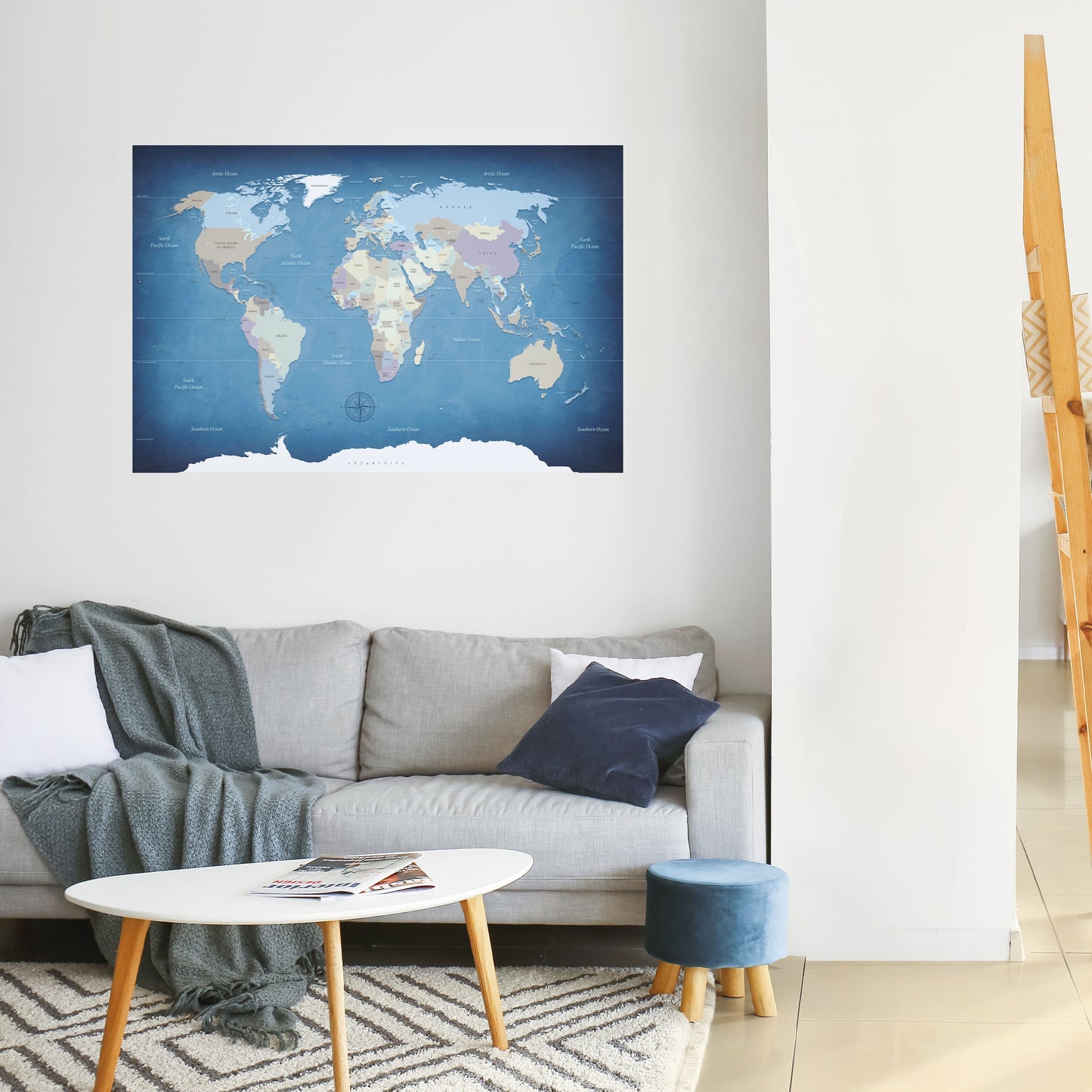 MAPPA DELLA SCOPERTA Poster orizzontale staccabile e attaccabile