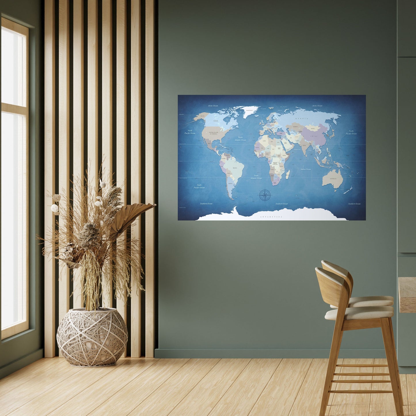 MAPPA DELLA SCOPERTA Poster orizzontale staccabile e attaccabile