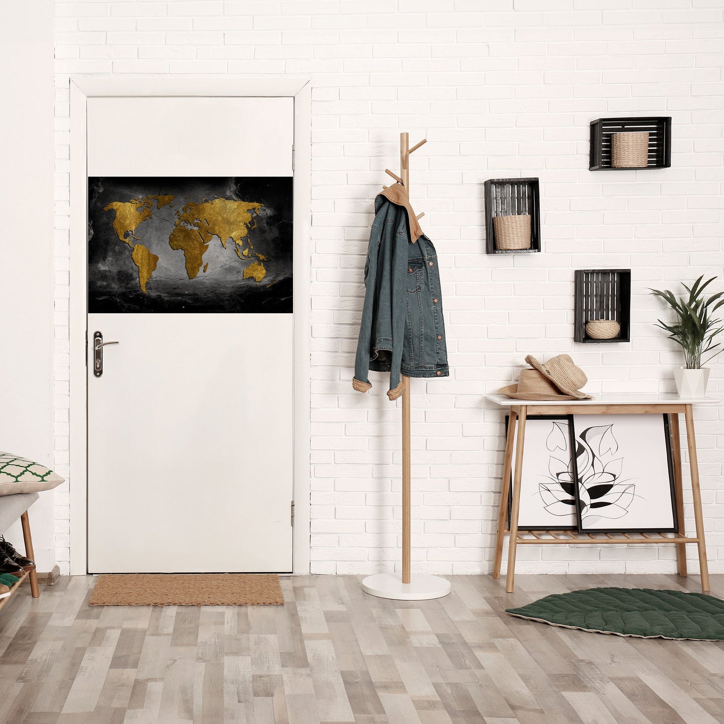 DARK WORLDVIEW Peel and Stick Horizontal Poster