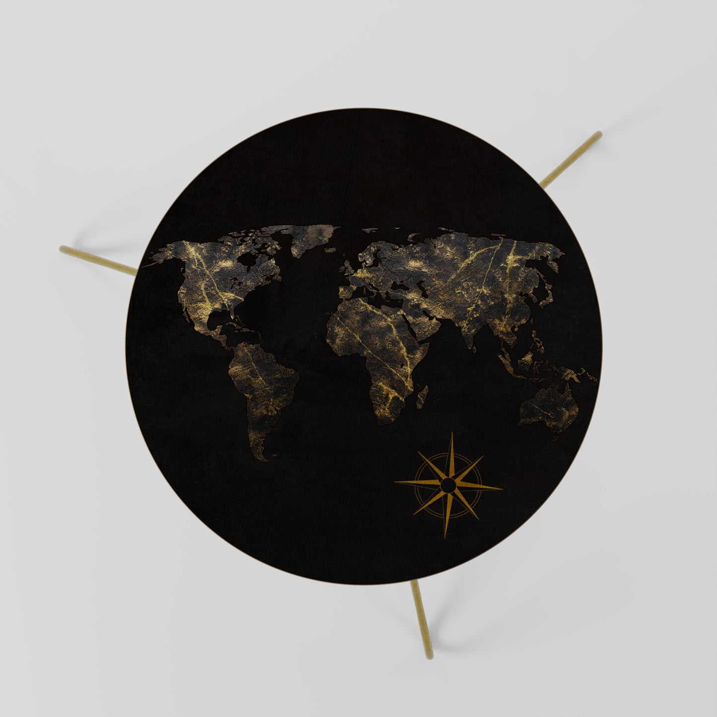 GOLDEN GEOGRAPHY Tavolino da caffè 60