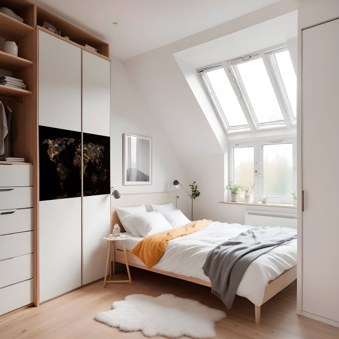 GOLDEN GEOGRAPHY Peel and Stick Horizontal Poster