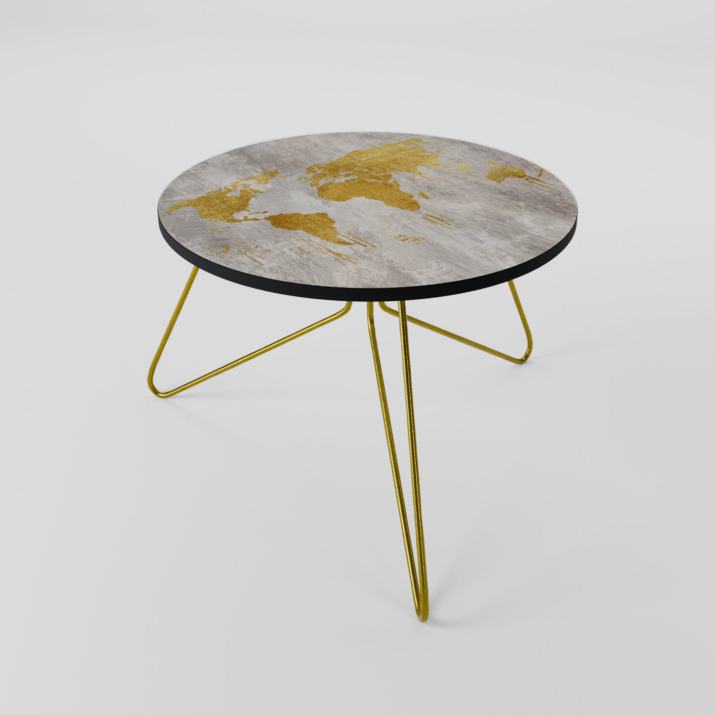 Tavolino da caffè METALLIC WORLDVIEW MAP 60