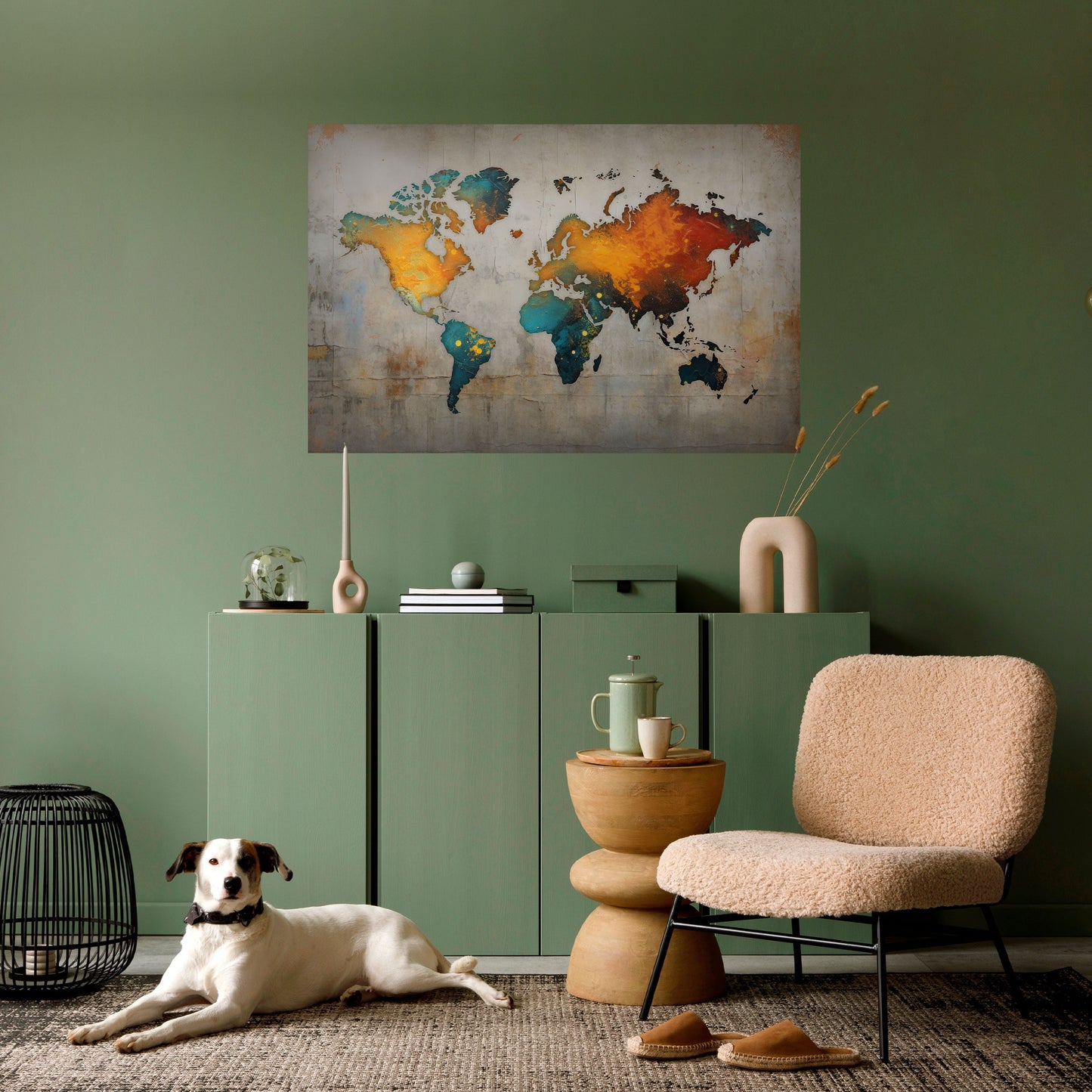 Poster orizzontale staccabile e attaccabile "GLOBAL HUES EXPLORED"