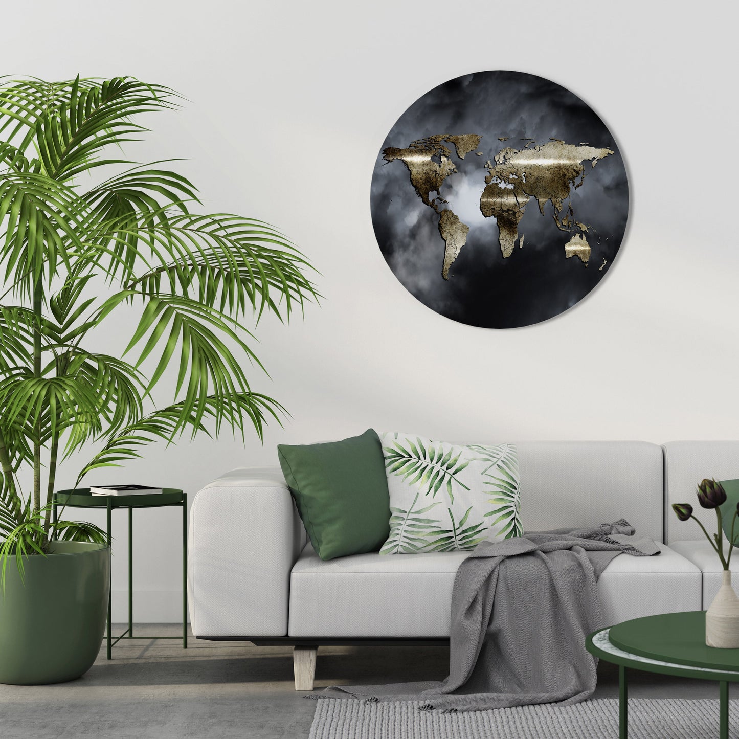 Golden Earth REVERIE - Arte murale rotonda