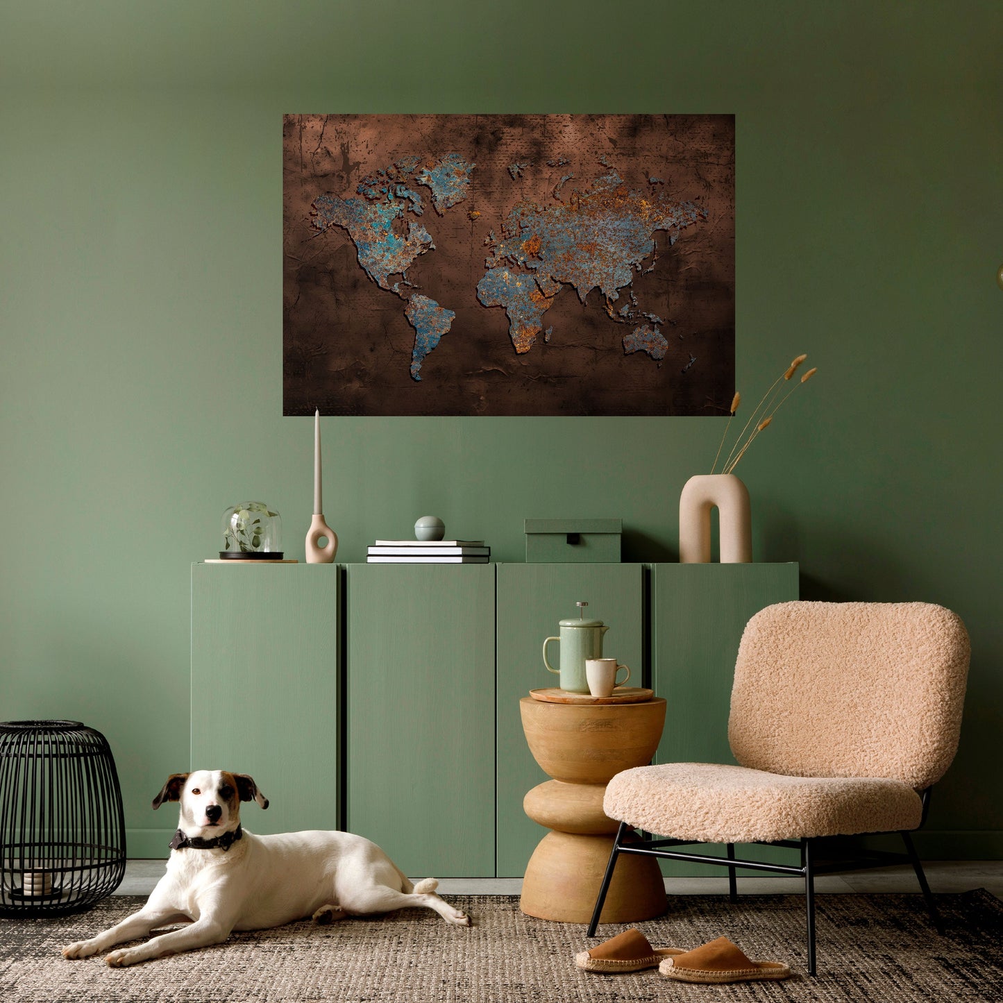 MAPPA METALLICA DEI RICORDI Poster orizzontale staccabile e attaccabile