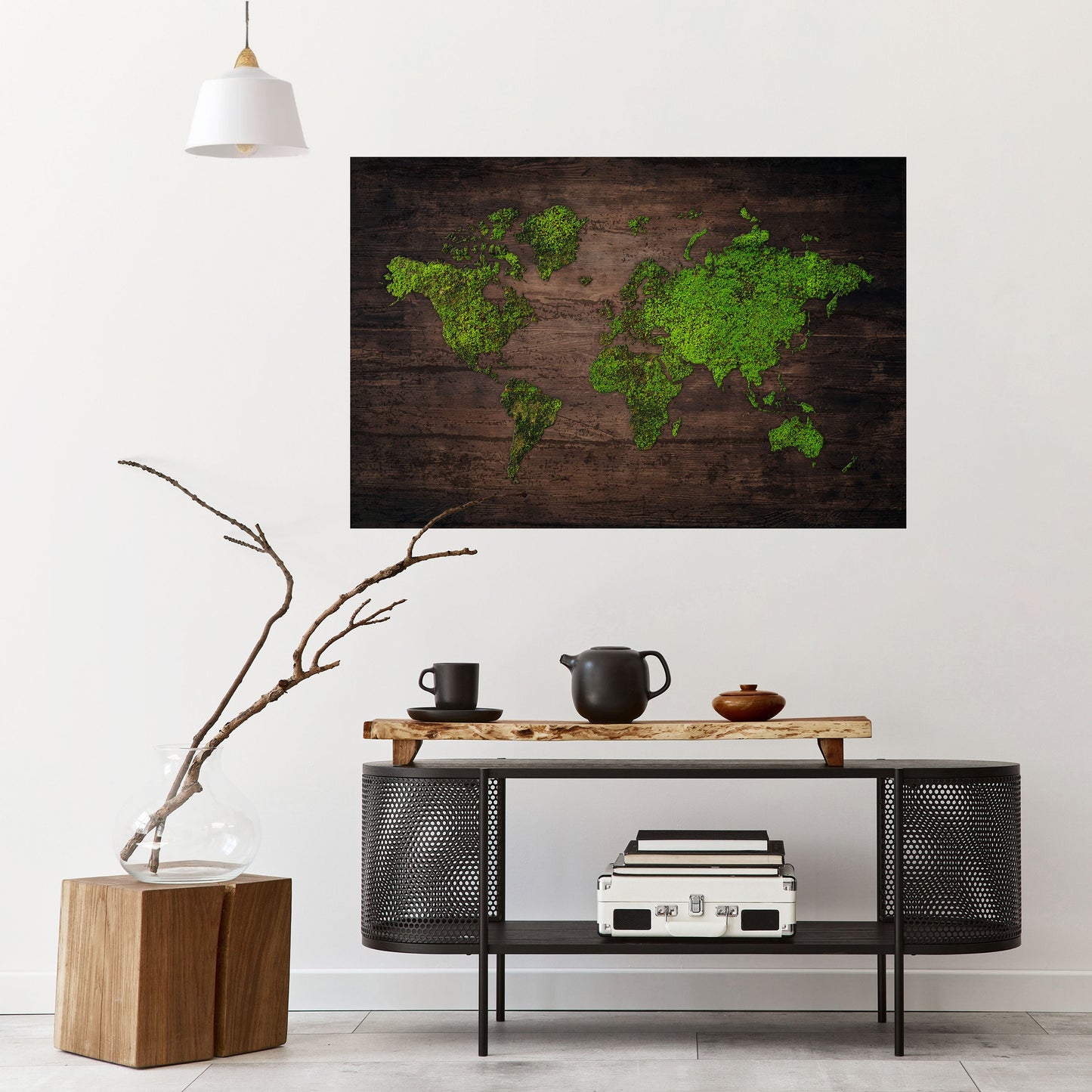 Poster orizzontale staccabile e attaccabile GREEN EARTH VISION