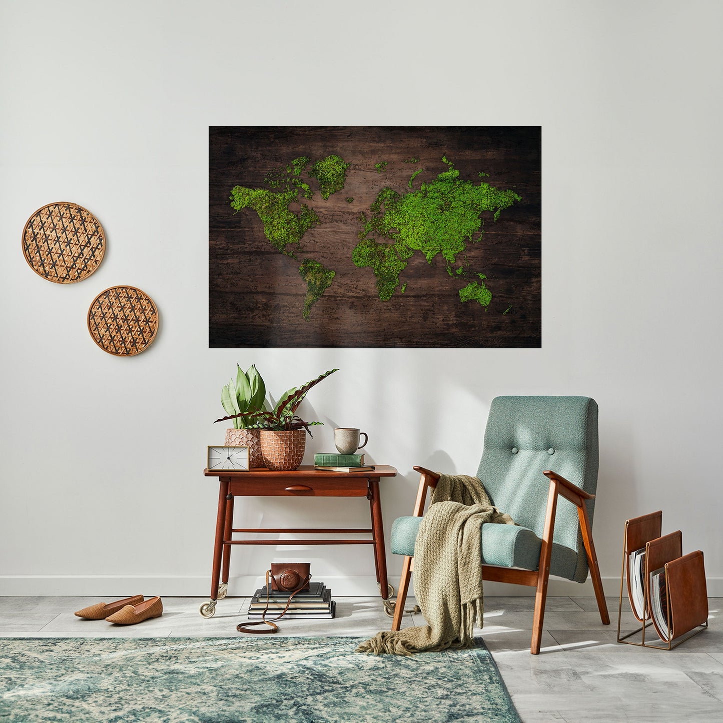 Poster orizzontale staccabile e attaccabile GREEN EARTH VISION