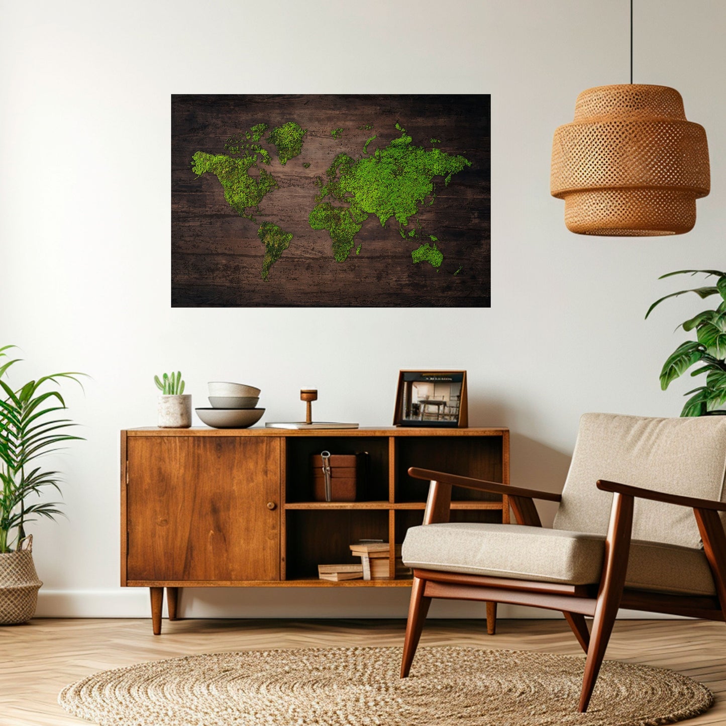 Poster orizzontale staccabile e attaccabile GREEN EARTH VISION