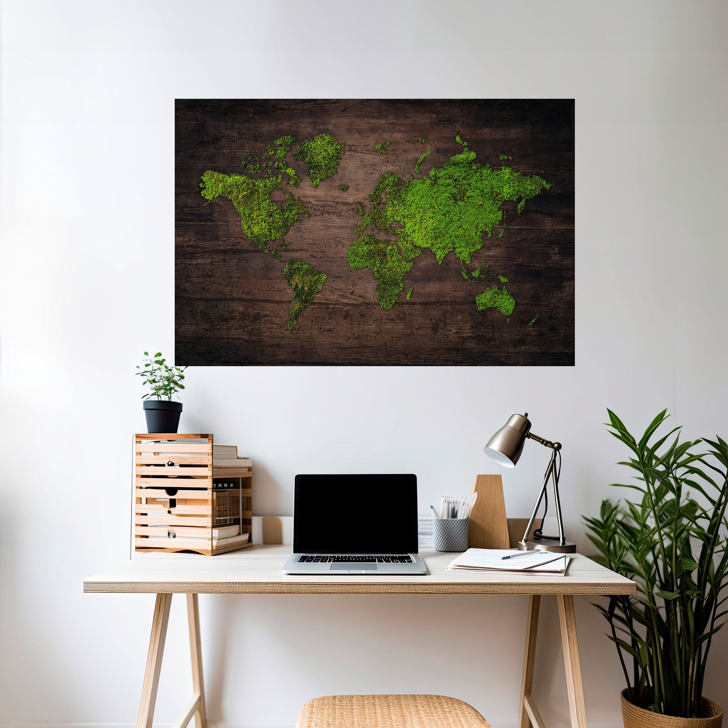Poster orizzontale staccabile e attaccabile GREEN EARTH VISION
