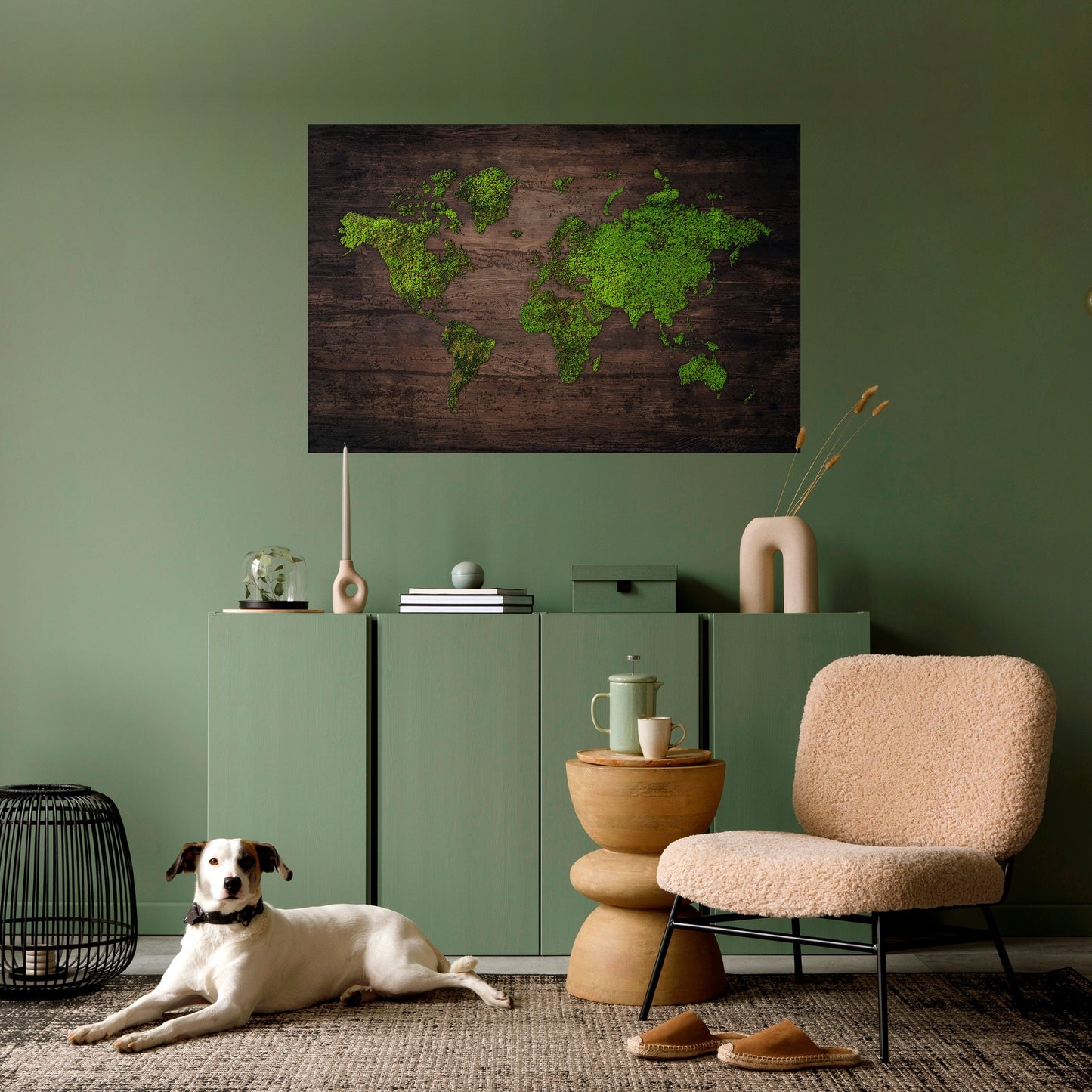 Poster orizzontale staccabile e attaccabile GREEN EARTH VISION