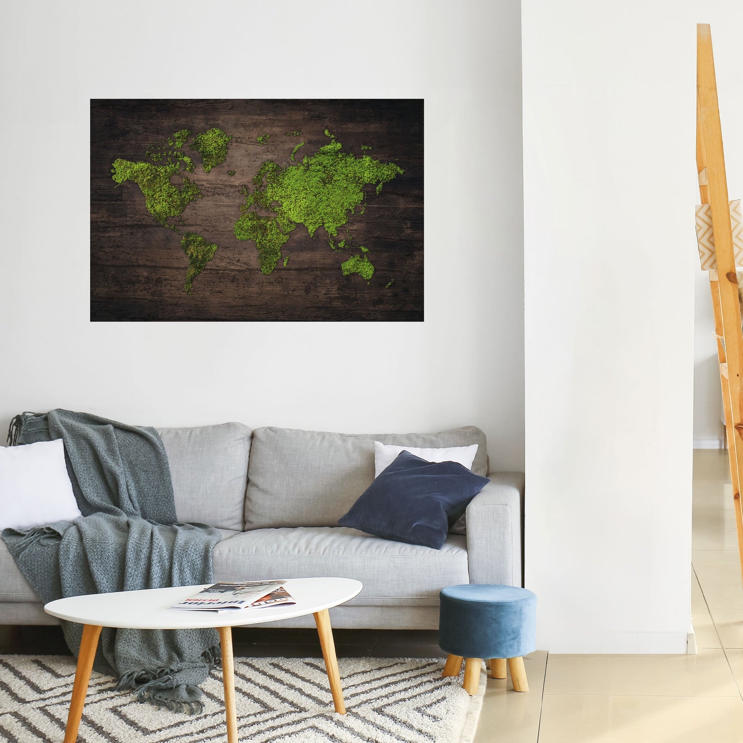 Poster orizzontale staccabile e attaccabile GREEN EARTH VISION