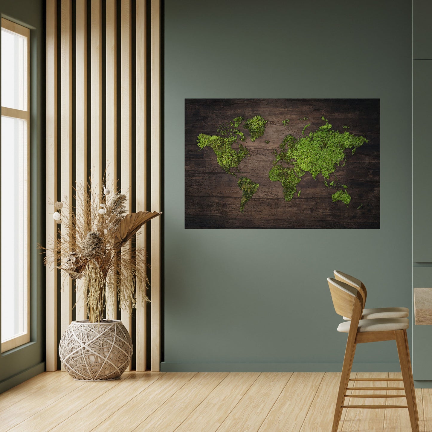 Poster orizzontale staccabile e attaccabile GREEN EARTH VISION