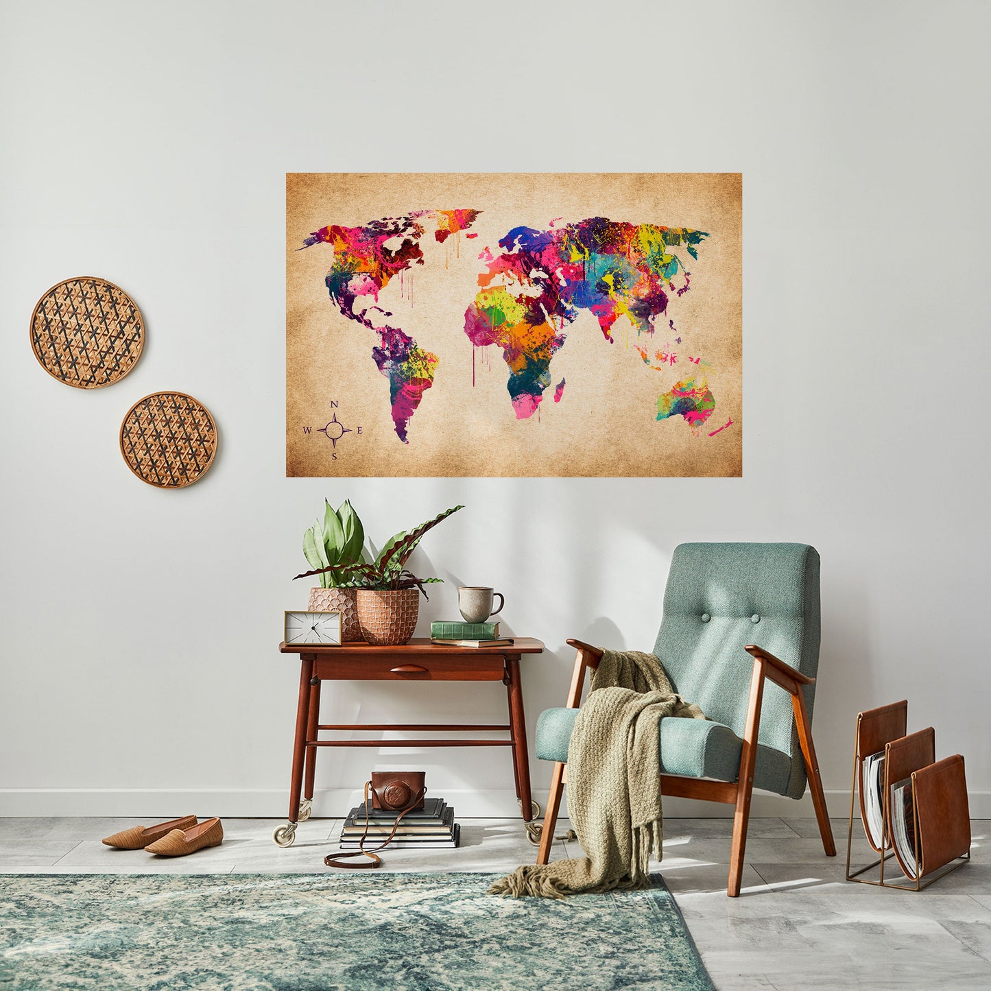 VIBRANT EARTHSCAPE Peel and Stick Horizontal Poster