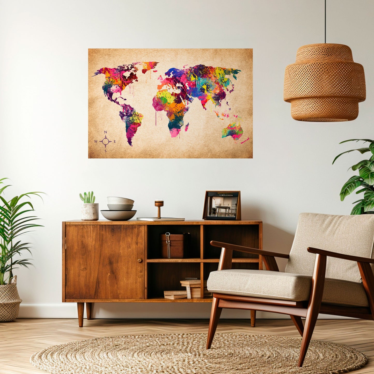 VIBRANT EARTHSCAPE Peel and Stick Horizontal Poster