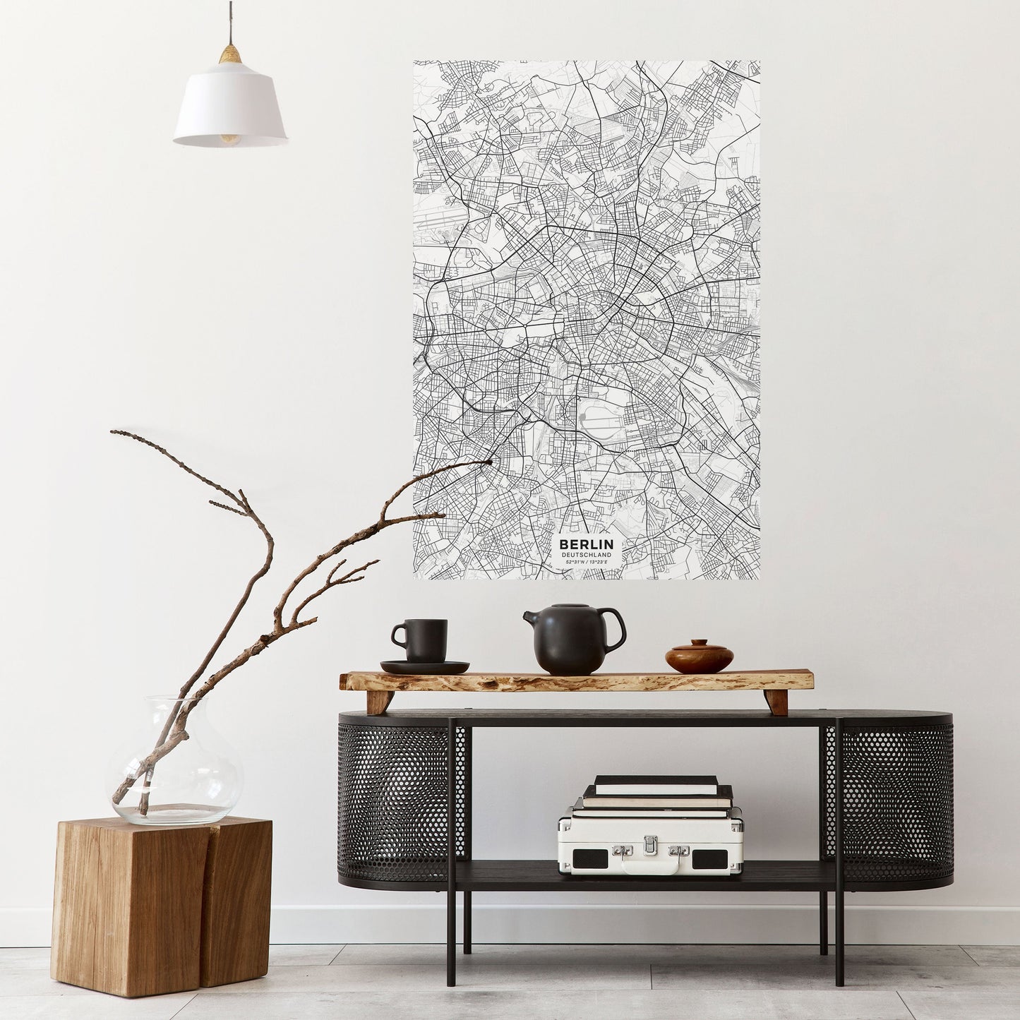 Poster verticale staccabile e attaccabile BERLIN PLAN
