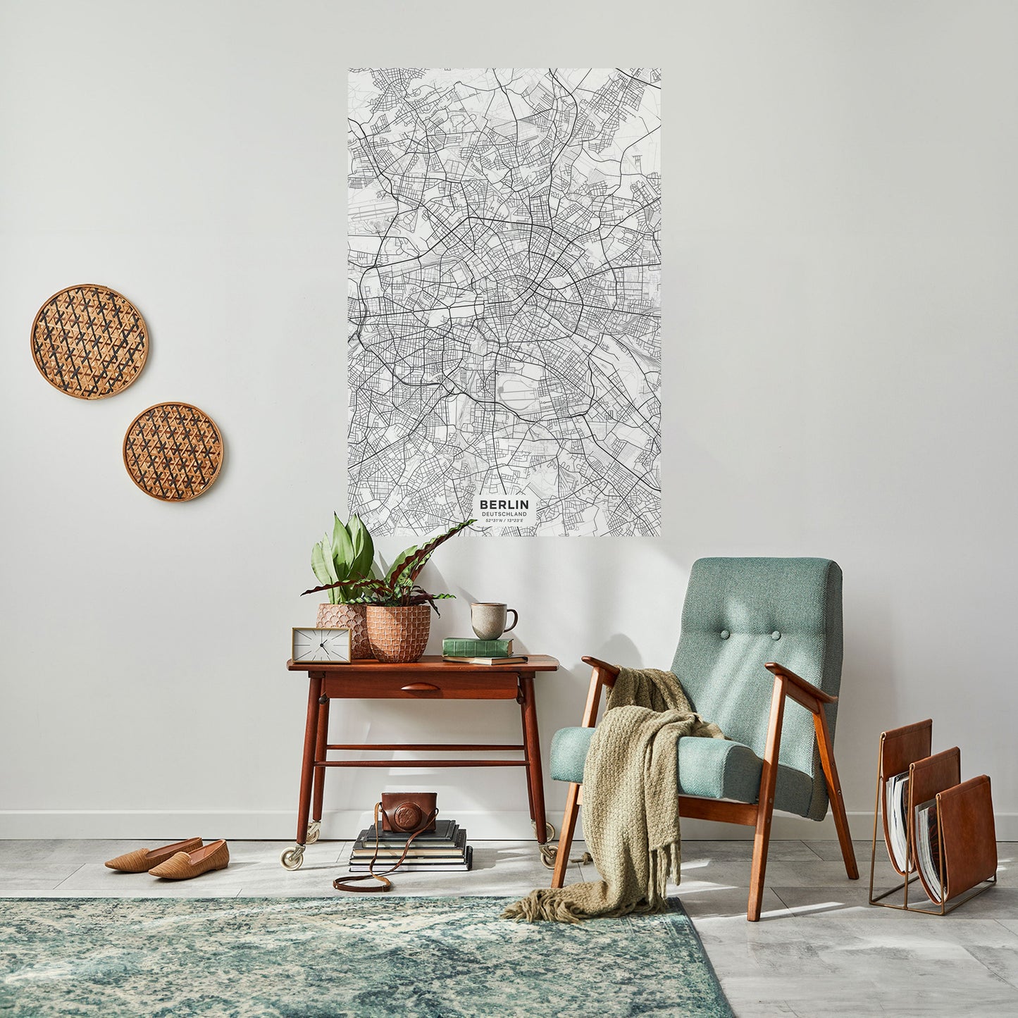 Poster verticale staccabile e attaccabile BERLIN PLAN