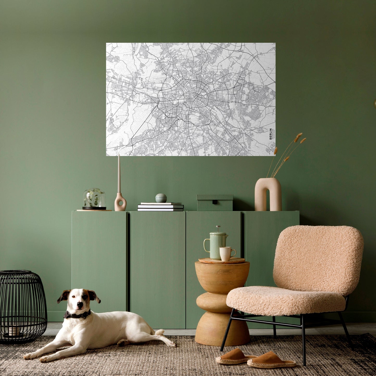Poster orizzontale staccabile e attaccabile BERLIN PLAN