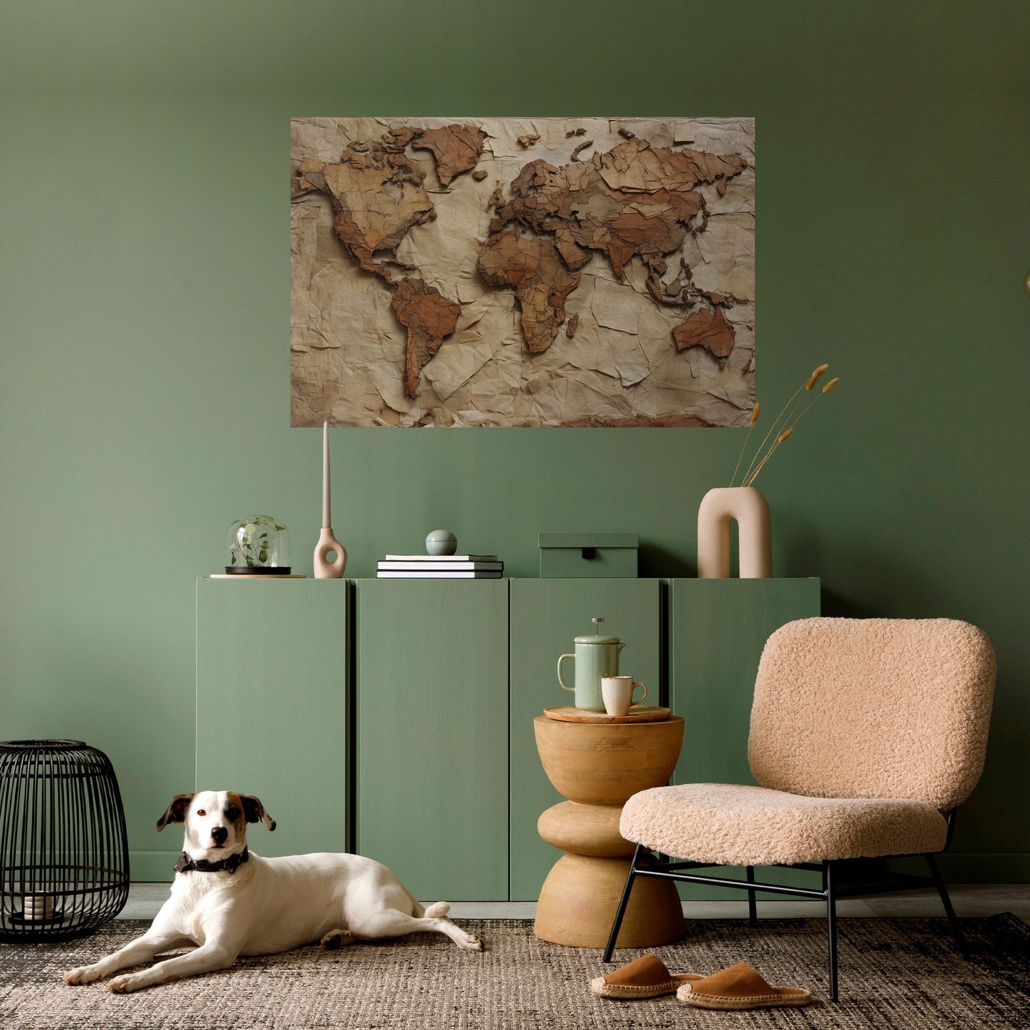PAPERY PLANET LANDSCAPE Poster orizzontale staccabile e attaccabile