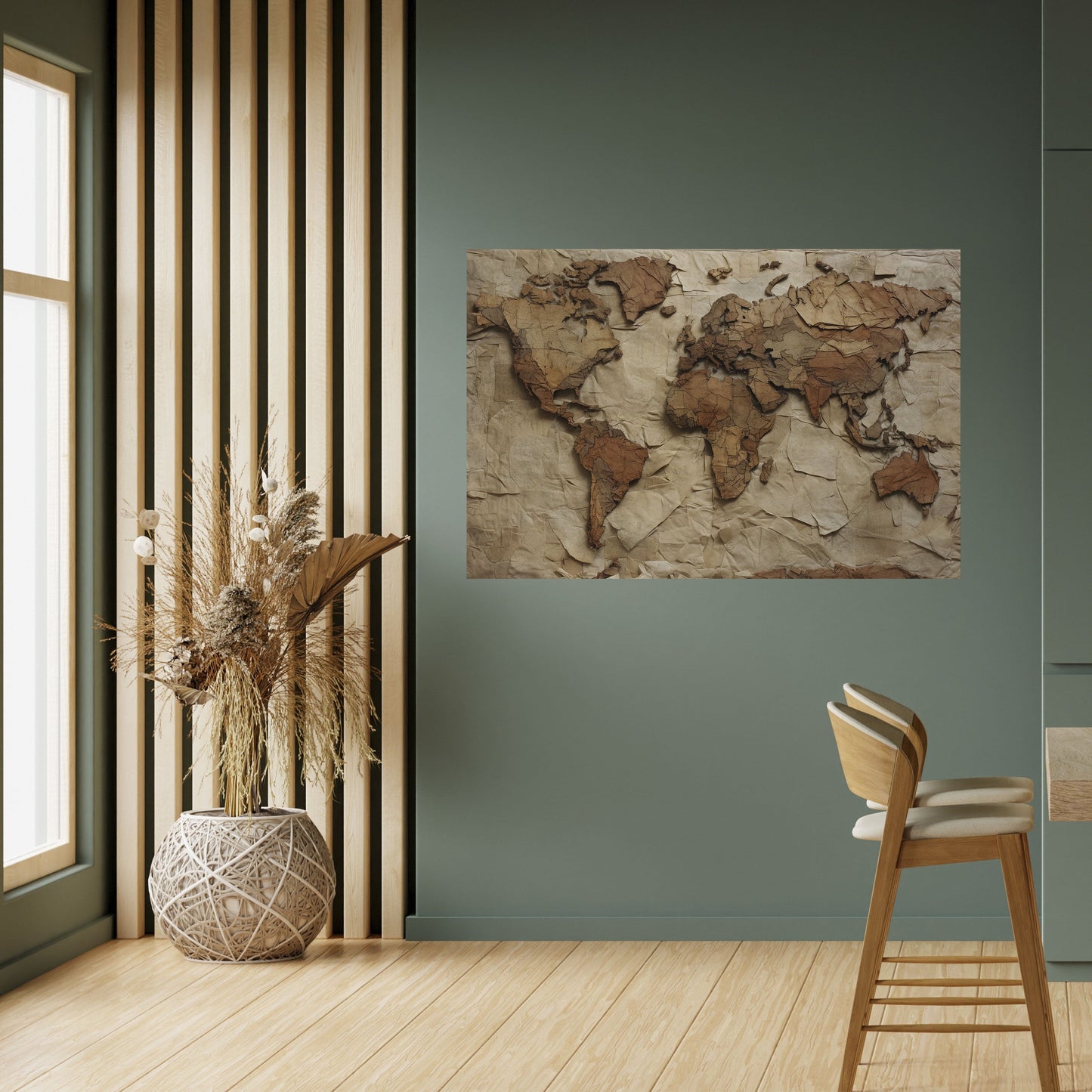 PAPERY PLANET LANDSCAPE Poster orizzontale staccabile e attaccabile