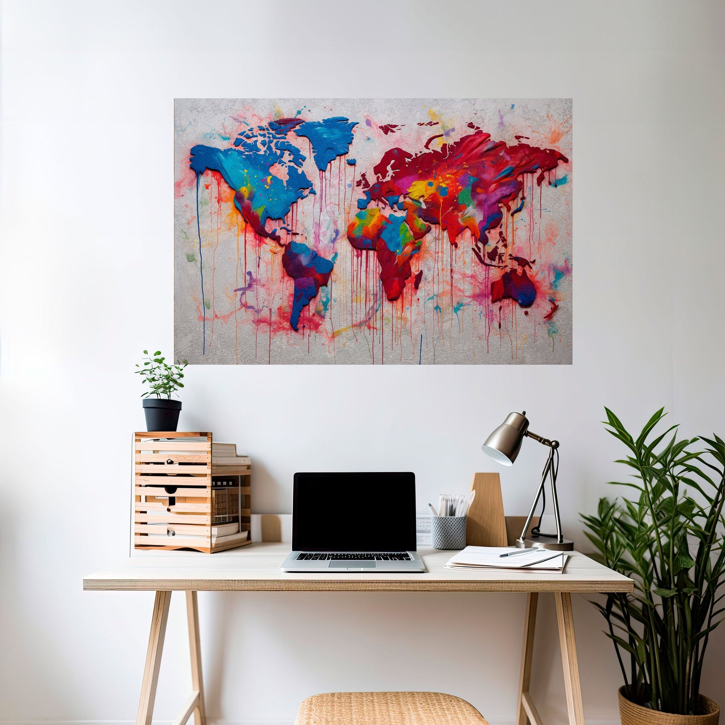 Poster orizzontale staccabile e attaccabile ATLANTE ARTISTICO