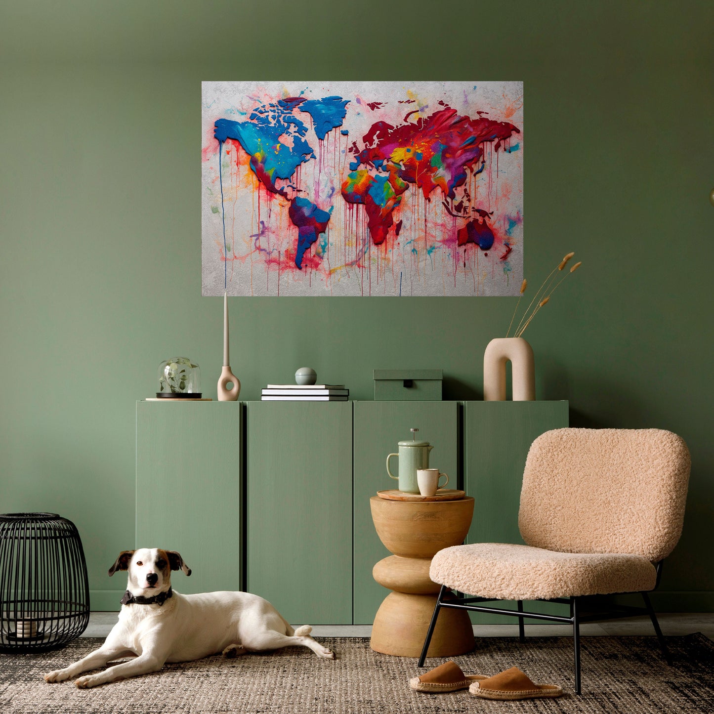 Poster orizzontale staccabile e attaccabile ATLANTE ARTISTICO