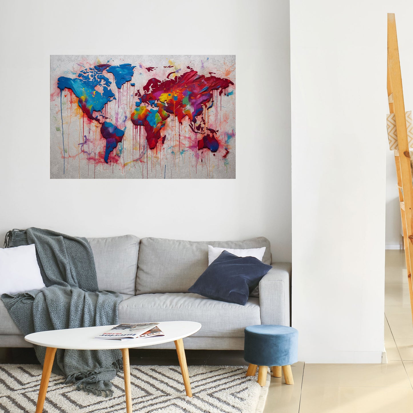 Poster orizzontale staccabile e attaccabile ATLANTE ARTISTICO