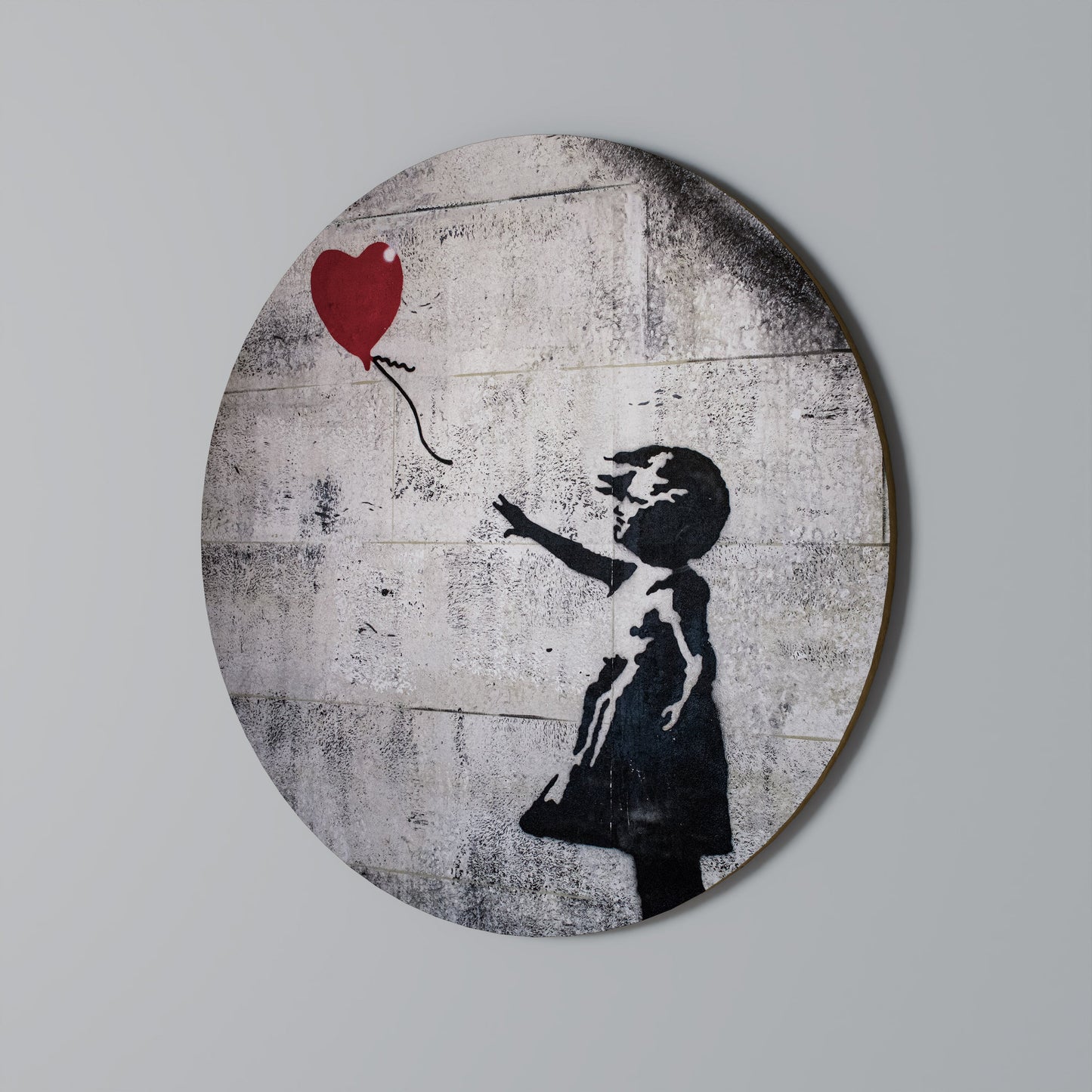 BALLON GIRL (BANKSY) Arte murale rotonda