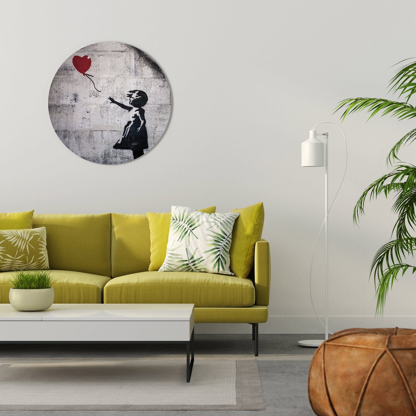 BALLON GIRL (BANKSY) Arte murale rotonda