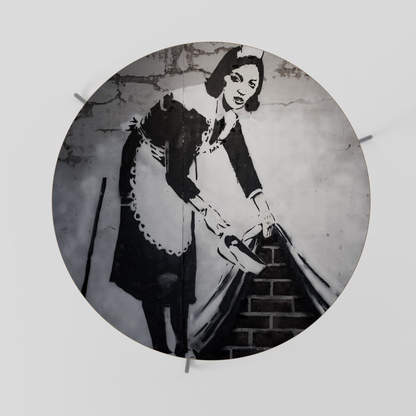 SPAZZANDO SOTTO (BANKSY) Tavolino da caffè 69