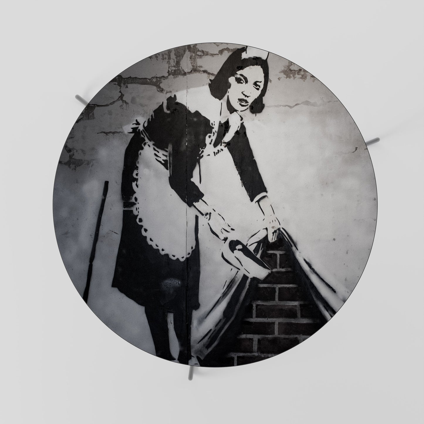 SPAZZANDO SOTTO (BANKSY) Tavolino da caffè 69