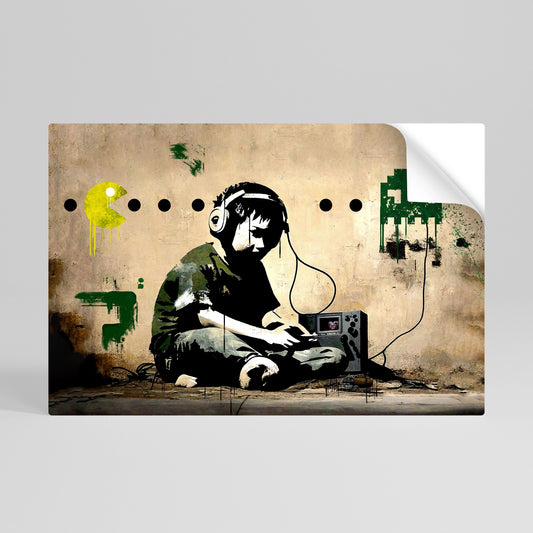 Poster orizzontale staccabile e attaccabile VIRTUAL RETRO REVIVAL