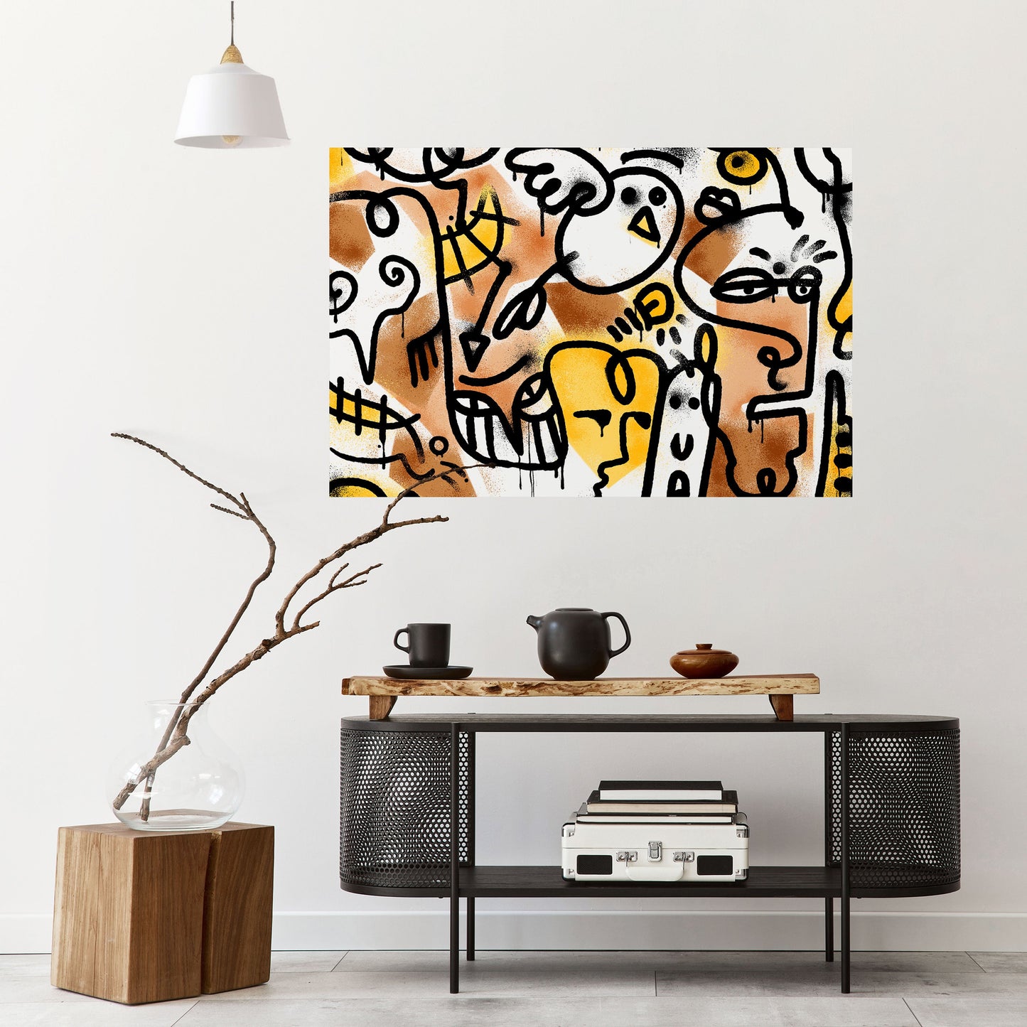 Poster orizzontale staccabile e attaccabile URBAN CANVAS