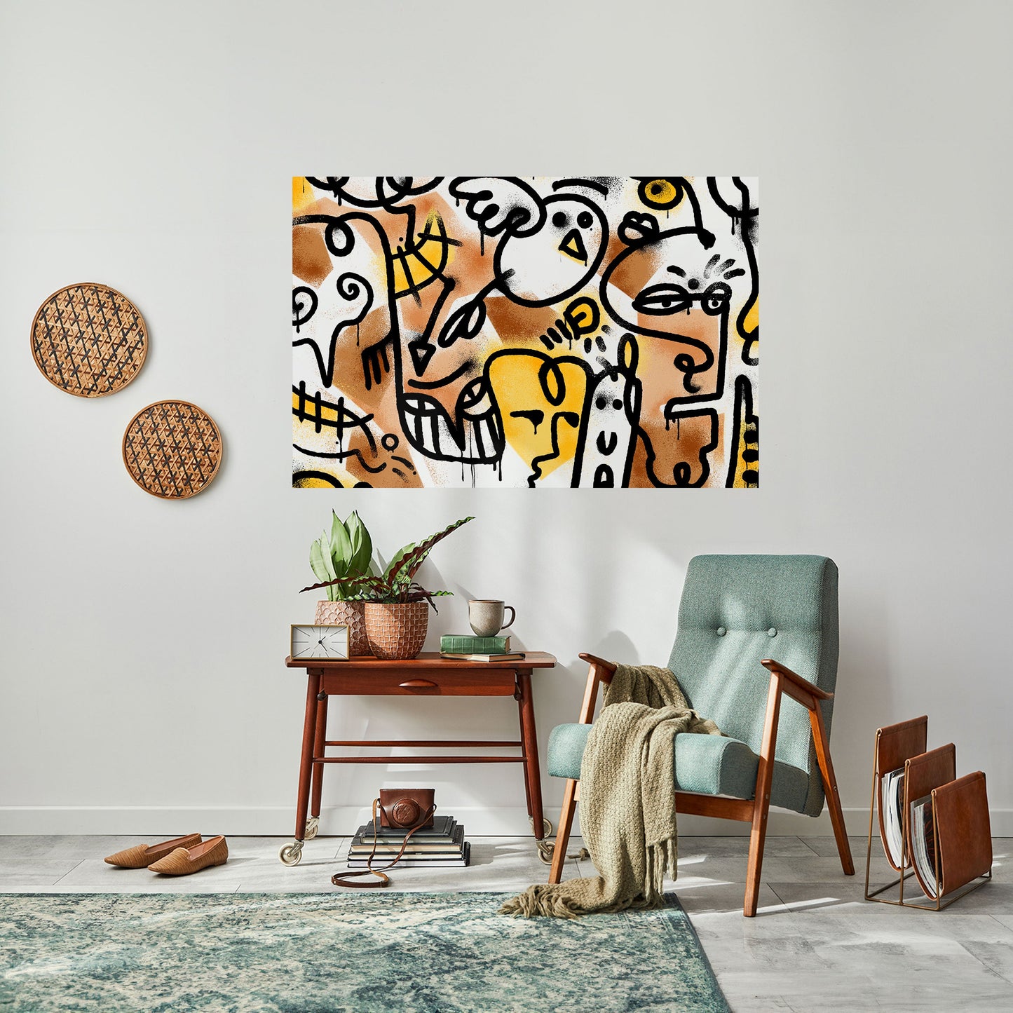 Poster orizzontale staccabile e attaccabile URBAN CANVAS