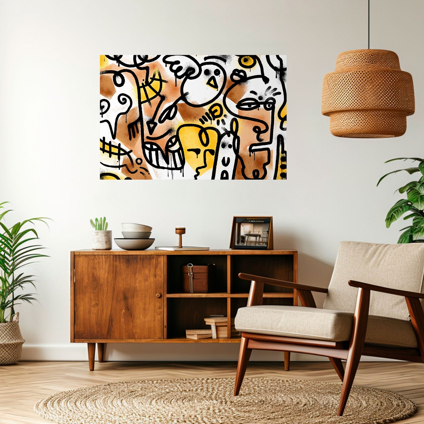 Poster orizzontale staccabile e attaccabile URBAN CANVAS