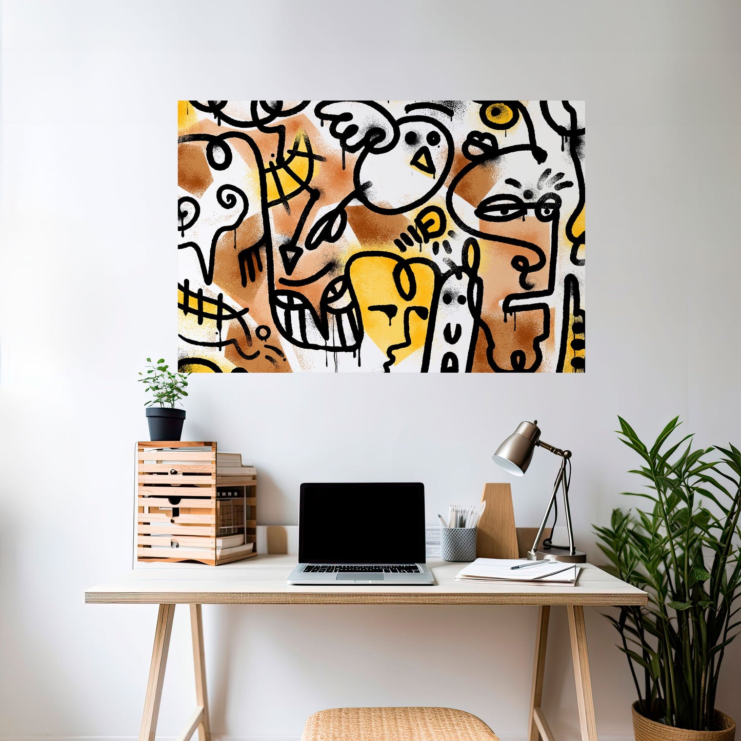 Poster orizzontale staccabile e attaccabile URBAN CANVAS