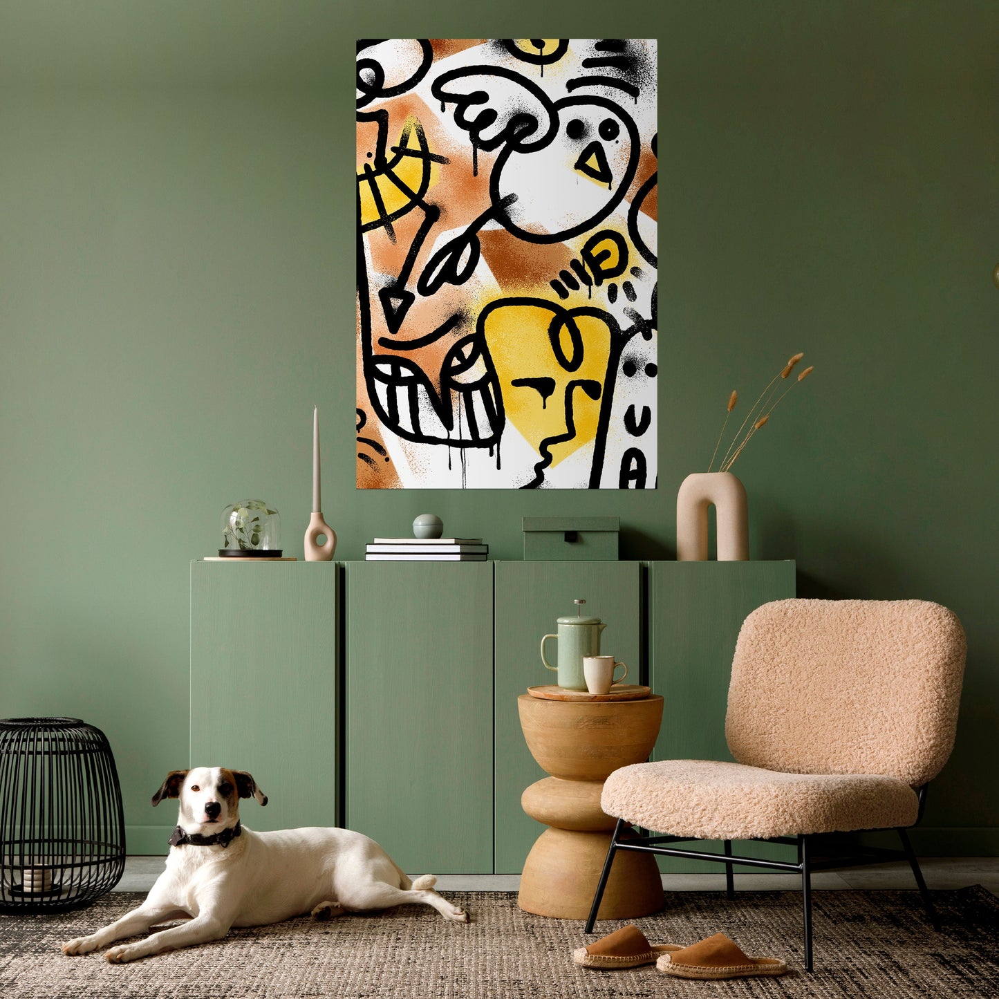 Poster verticale staccabile e attaccabile URBAN CANVAS