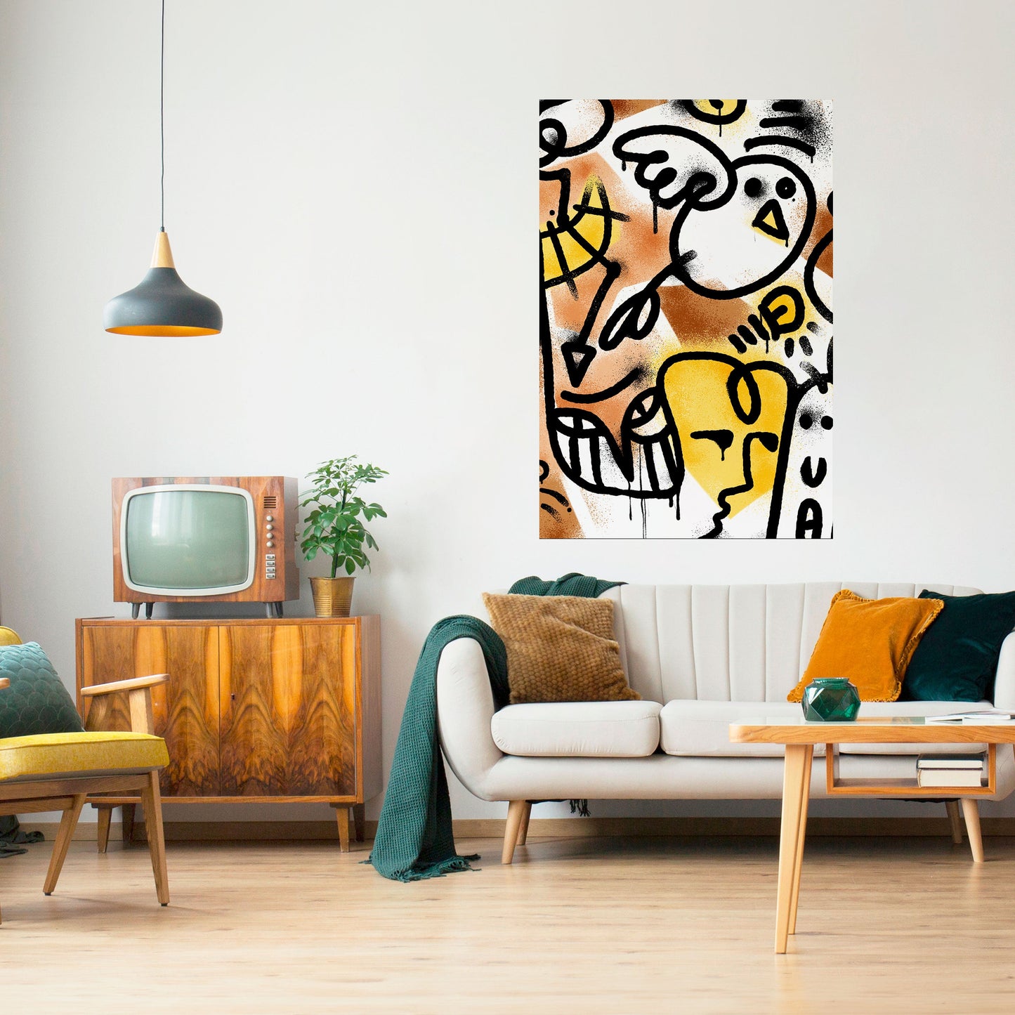 Poster verticale staccabile e attaccabile URBAN CANVAS