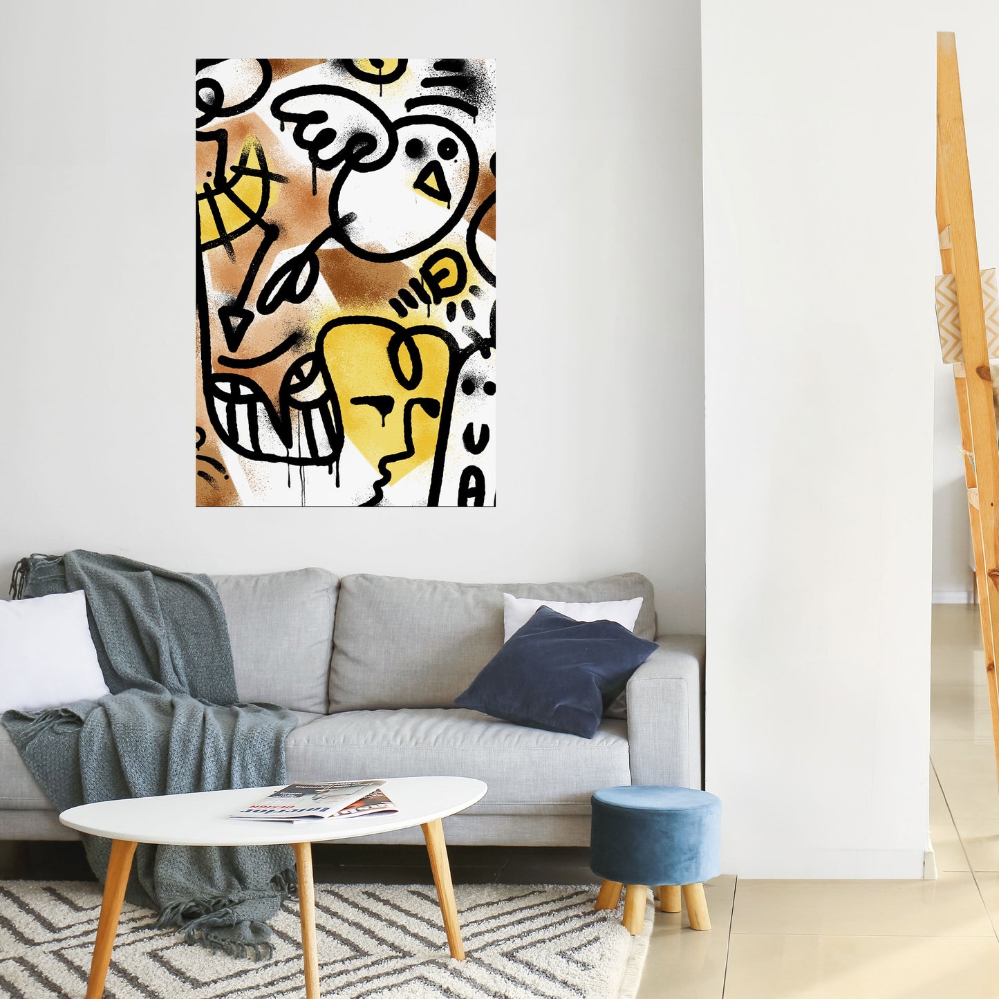 Poster verticale staccabile e attaccabile URBAN CANVAS