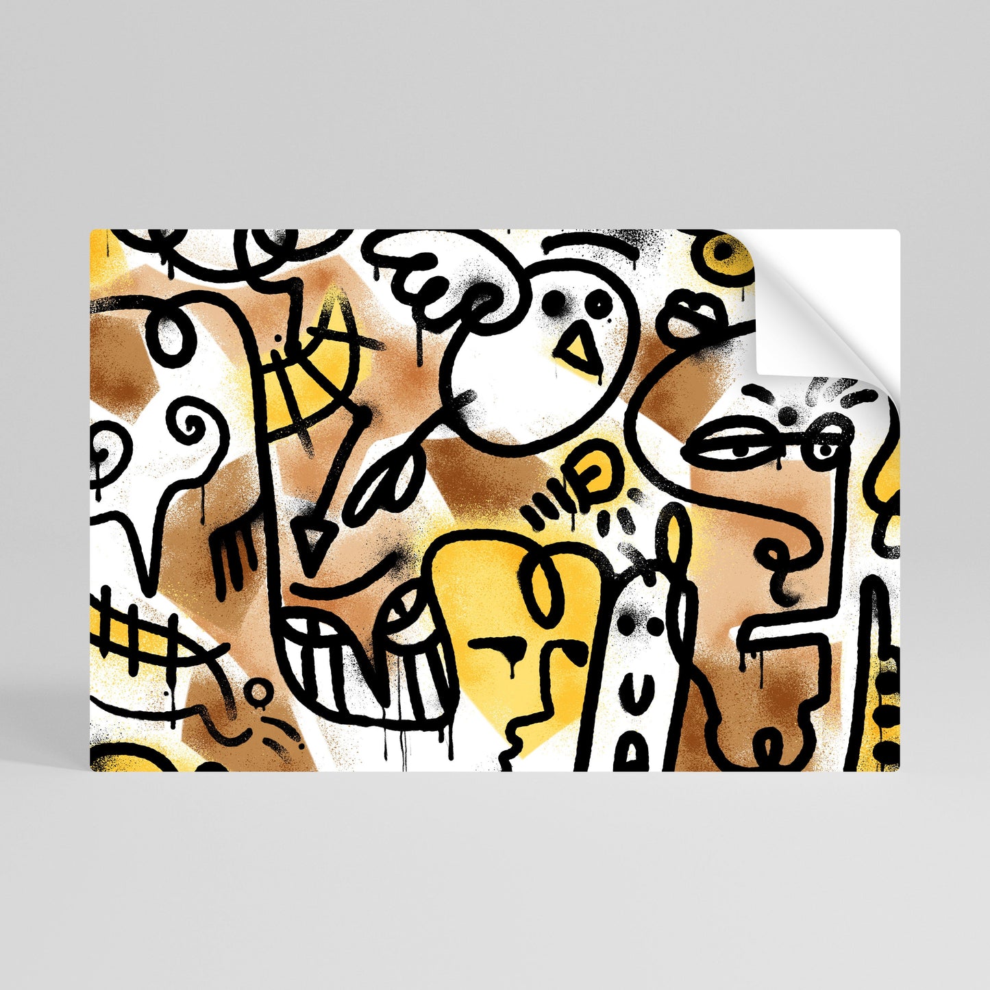 Poster orizzontale staccabile e attaccabile URBAN CANVAS
