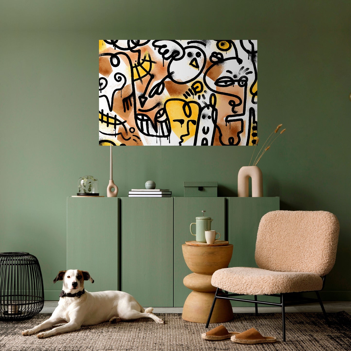 Poster orizzontale staccabile e attaccabile URBAN CANVAS