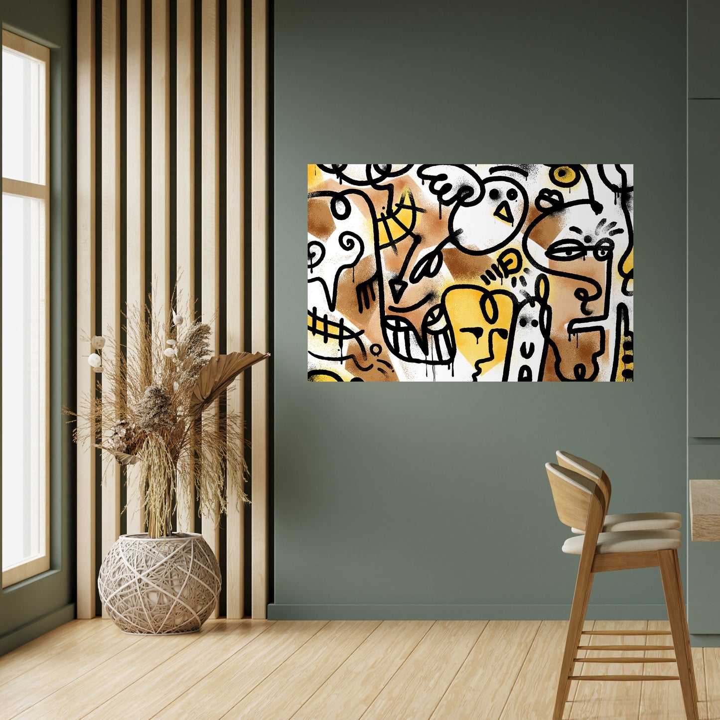 Poster orizzontale staccabile e attaccabile URBAN CANVAS