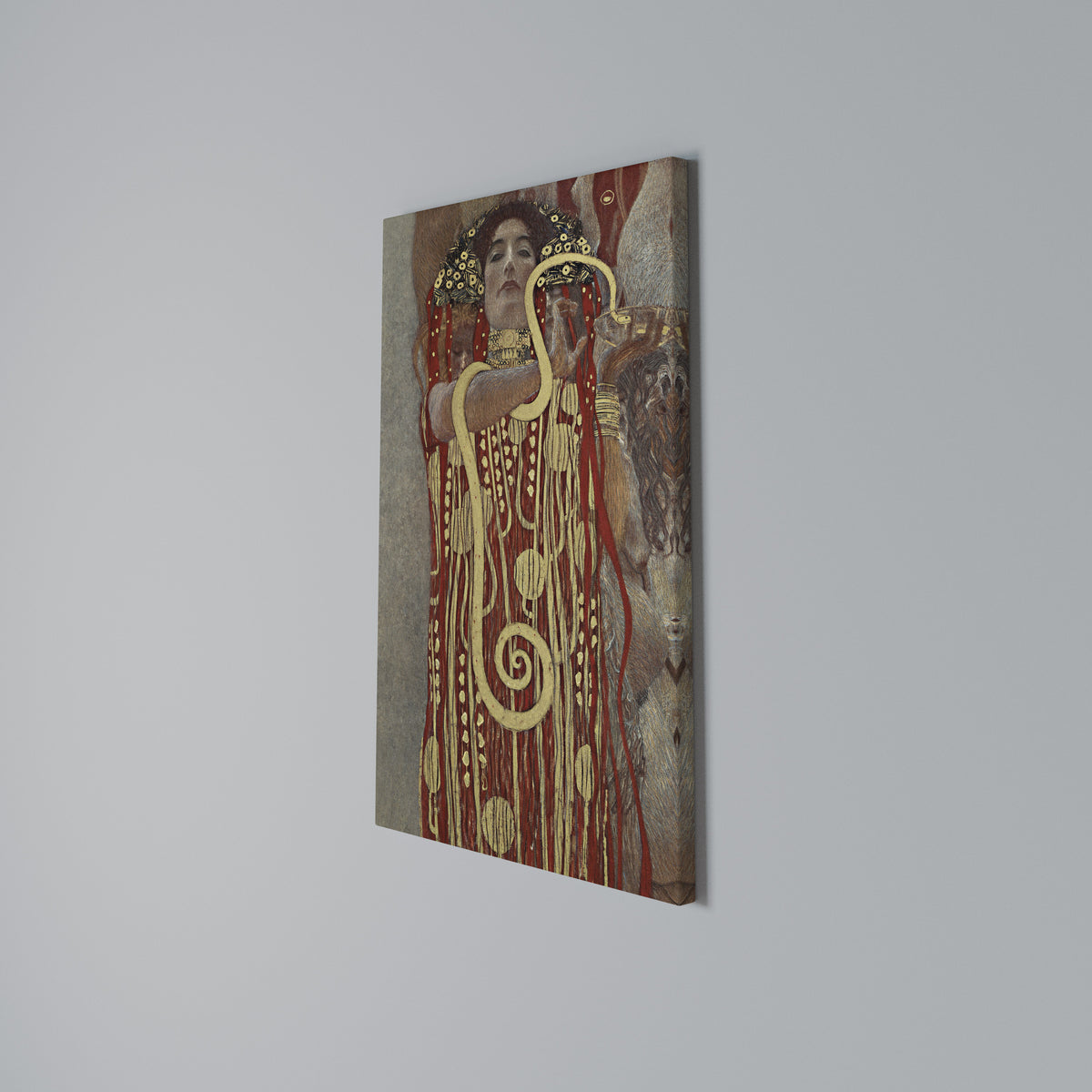 HYGIEIA BY KLIMT Stampa su tela verticale