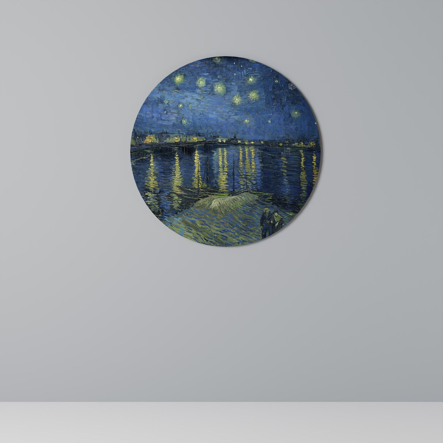 NOTTE STELLATA SUL RODANO - Quadro rotondo