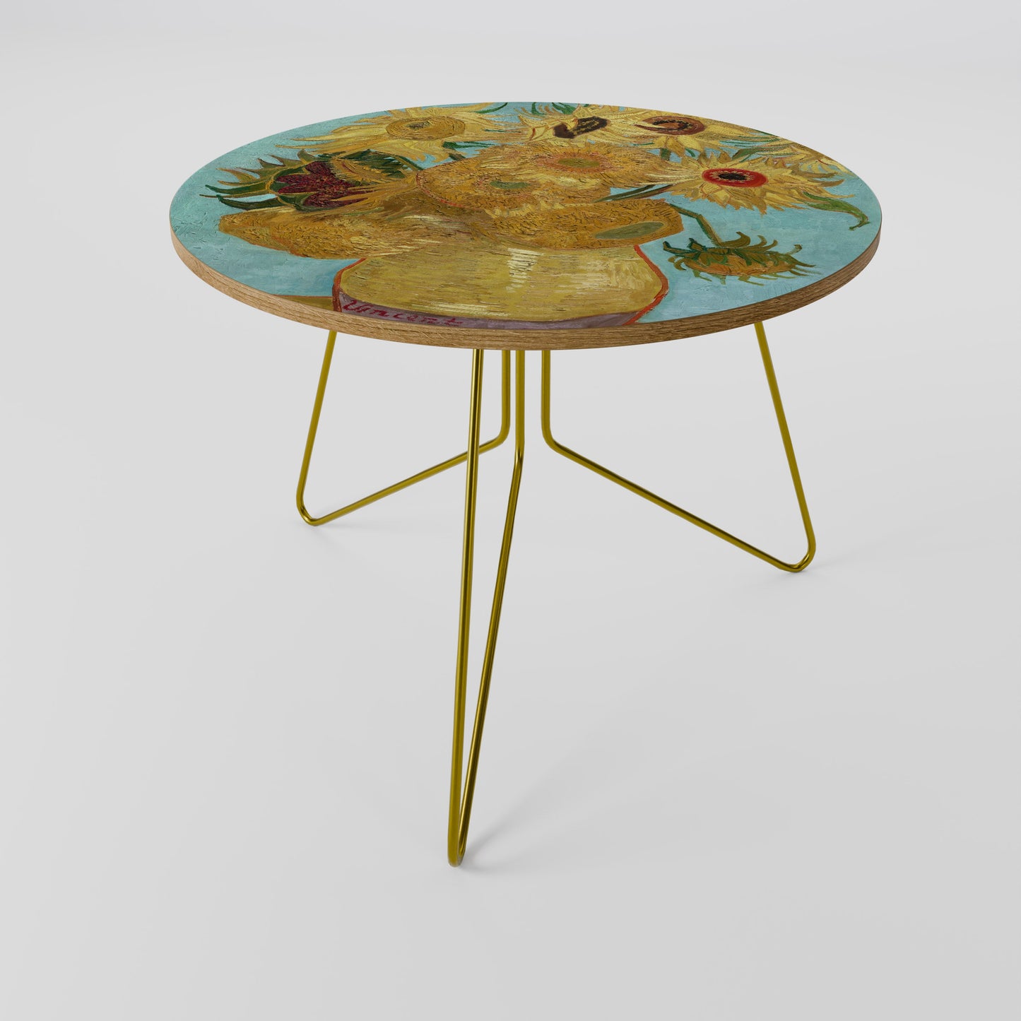 VASO CON DODICI GIRASOLI Tavolino 69