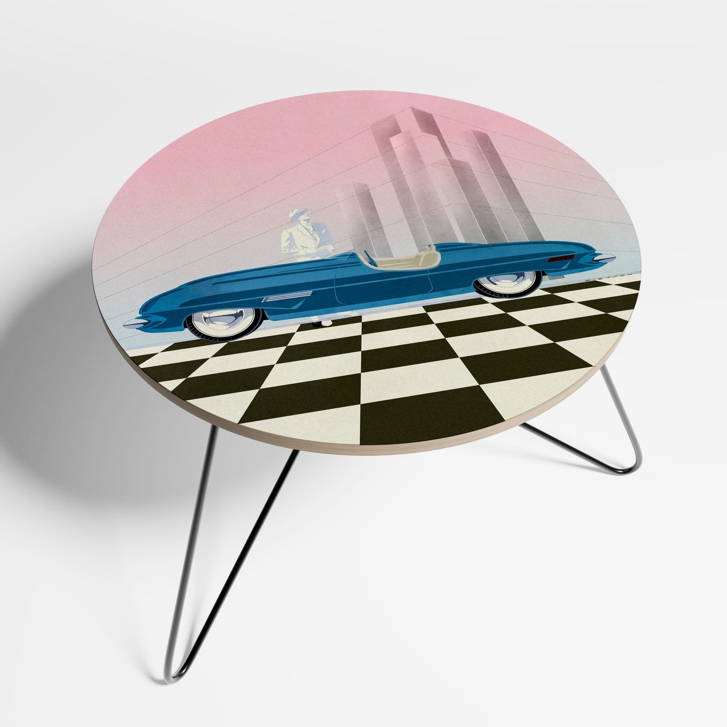 BLUE ROADSTER Small Coffee Table