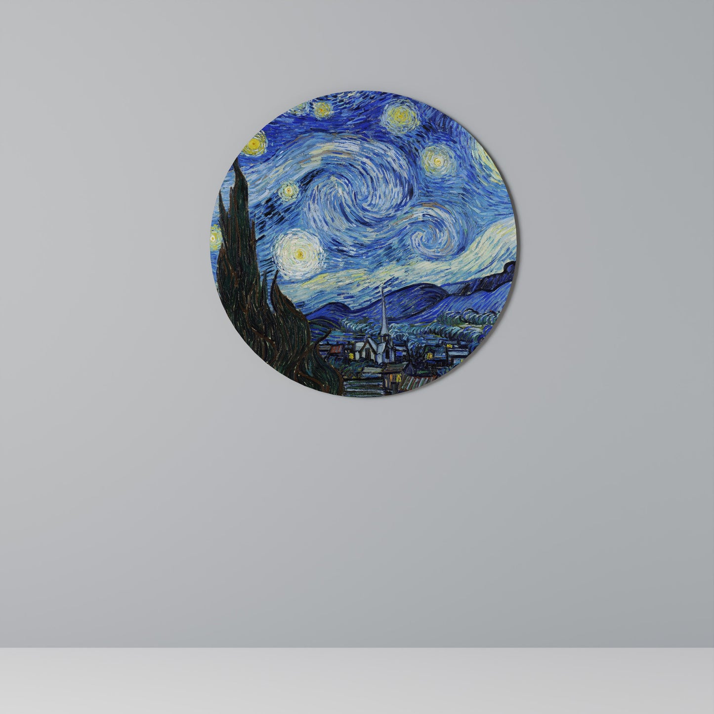Decorazione murale rotonda NOTTE STELLATA