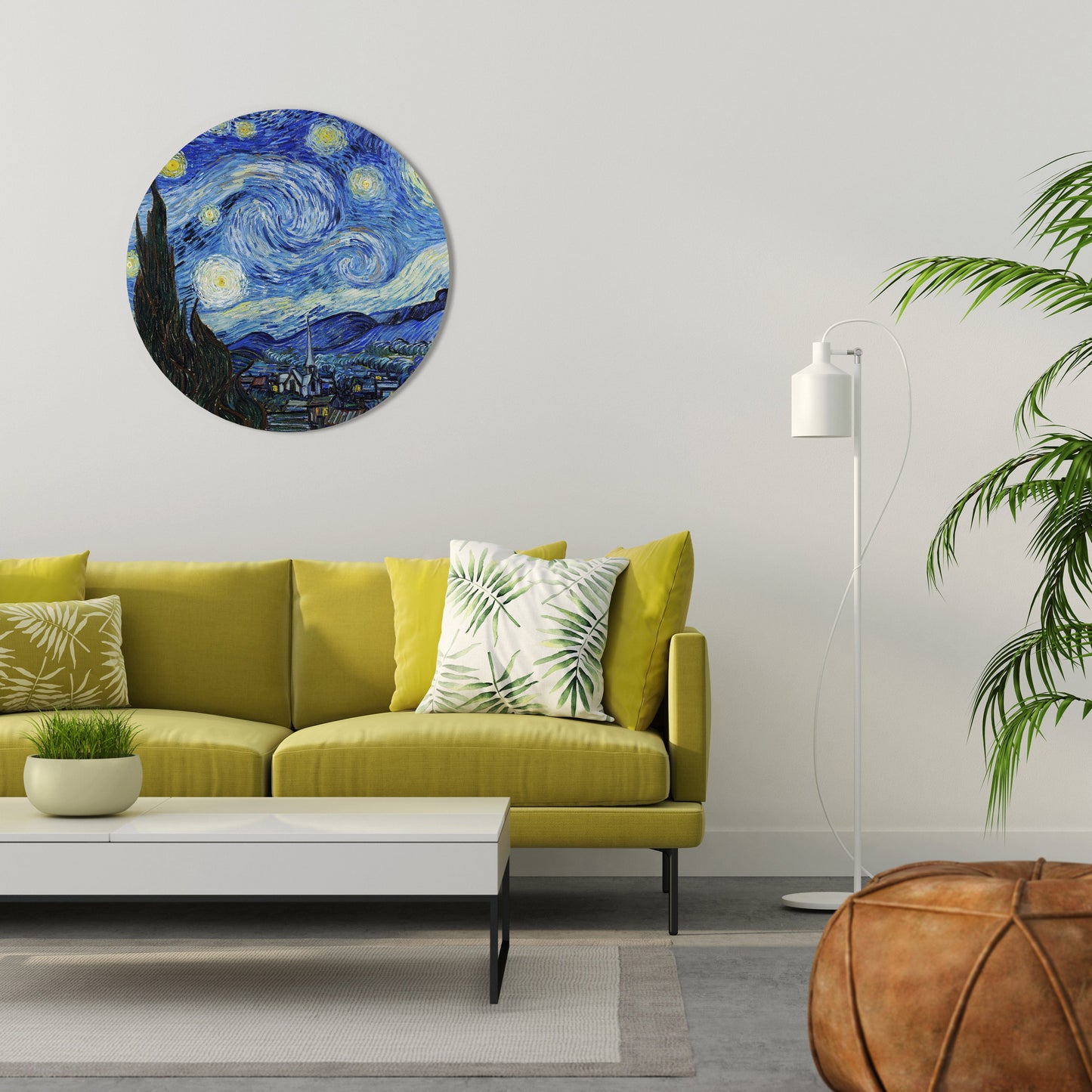 Decorazione murale rotonda NOTTE STELLATA